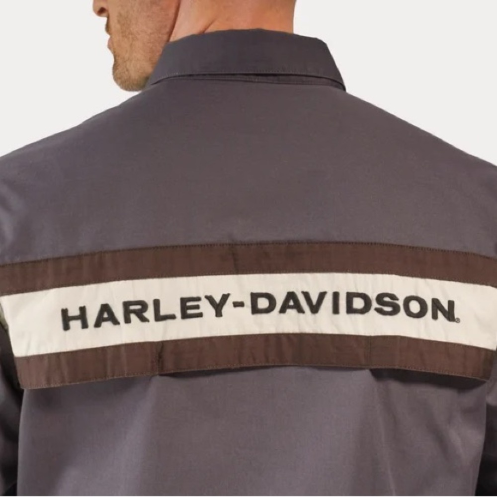 Men's Harley Davidson Performance Shirt - Colorblocked - Blackened Pearl
